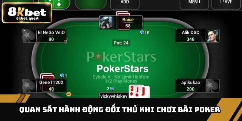 Bài Poker Online - Hình Thức Giải Trí Ăn Khách Tại 8KBET 4 Ghi nhớ hành động của đối thủ khi chơi bài Poker